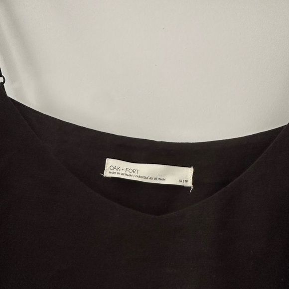 Oak + Fort Tiered Black Dress (xs) - Picture 2 of 2